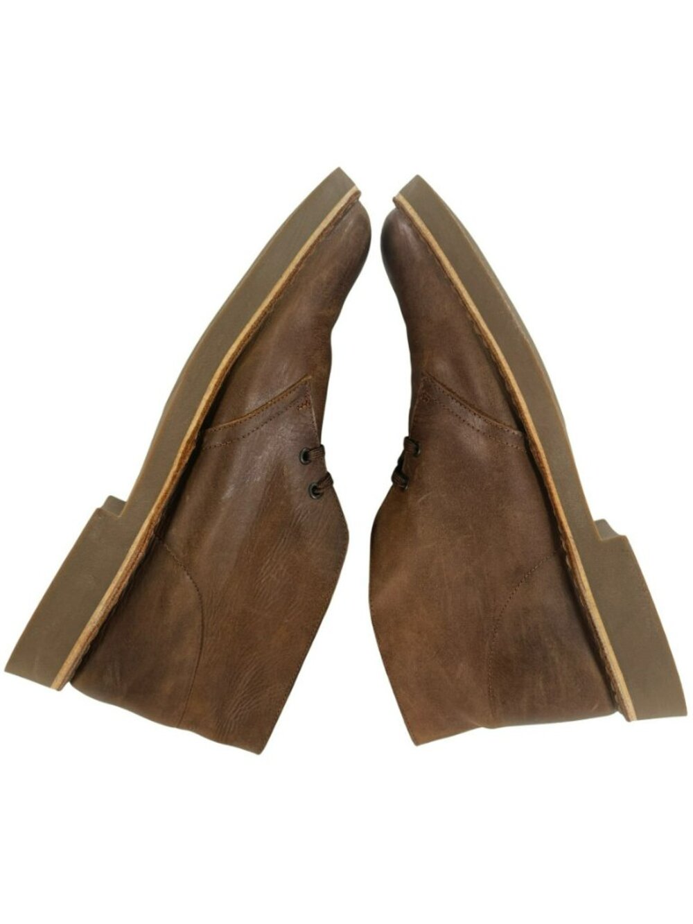 Clarks Brown Leather Desert Boots Men's Size 9.5 NEW W/OUT BOX - Picture 4 of 9